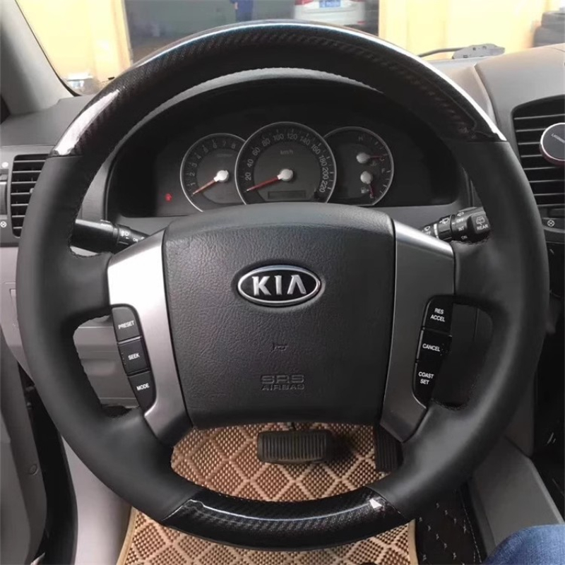 Car Steering Wheel Cover Anti Slip Breathable - غطاء عجلة قيادة السيارة من الجلد
