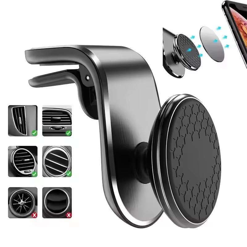 Magnetic Phone Holder For Car Vent - حامل هاتف مغناطيسي للسيارة، حامل هاتف