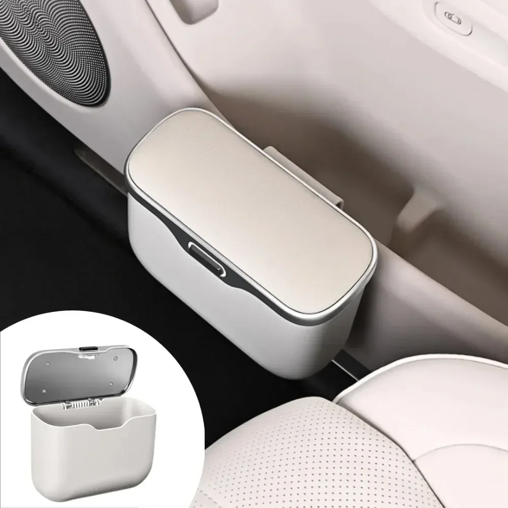 صندوق قمامة للسيارة، محمول، مت - مراجعة Waterproof Car Trash Can With Lid وسعره
