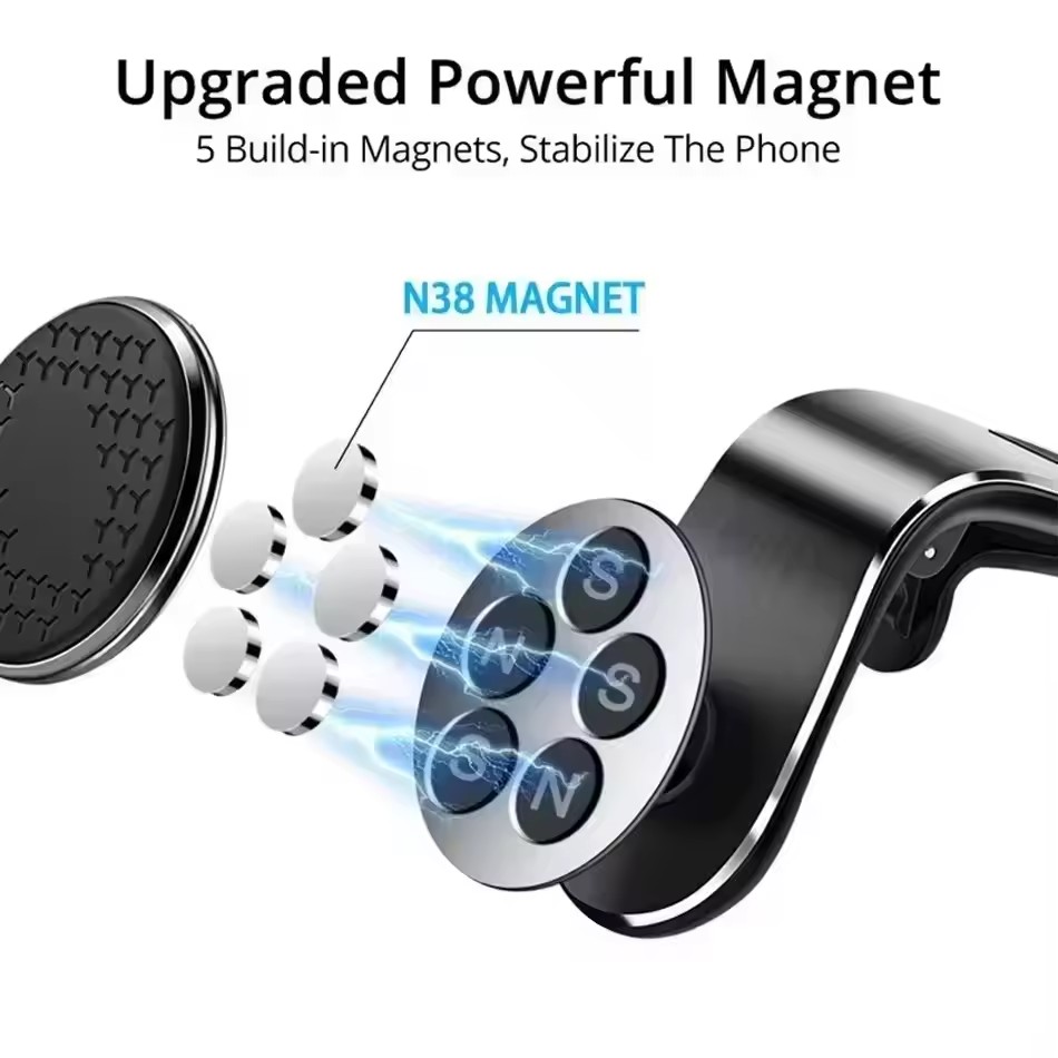 حامل هاتف مغناطيسي للسيارة، حا - مراجعة Magnetic Phone Holder For Car Vent وسعره