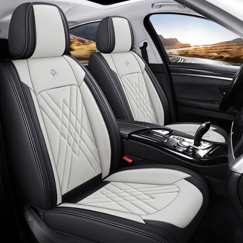 أغطية مقاعد السيارة الجلدية ال - مراجعة Leather Car Seat Covers Full Set Universal وسعره