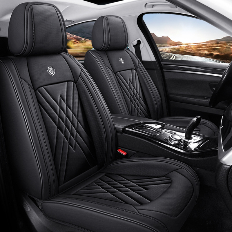 أغطية مقاعد السيارة الجلدية ال - مراجعة Leather Car Seat Covers Full Set Universal وسعره
