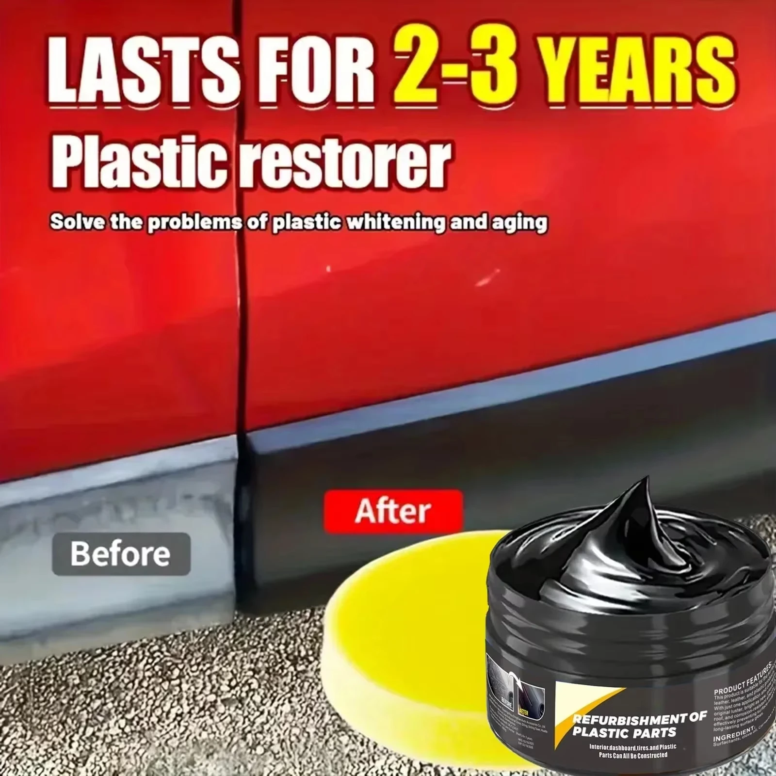 B1257 سيارة الداخلية البلاستيك - مراجعة Car Scratch Repair Polishing Wax Paste وسعره
